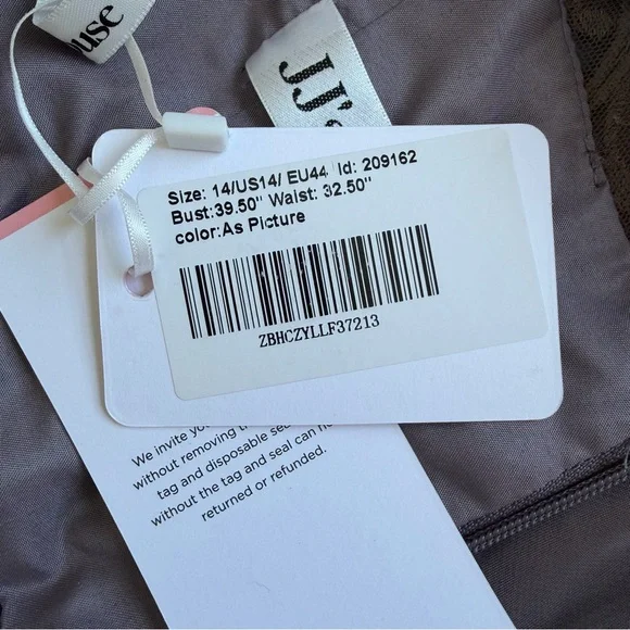 JJs House Zuzana Sequins/Lace Wedding/Evening Dress, NWT, Size 14( like a 12) - Picture 7 of 16